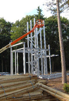 constructie van de toren te Reusel